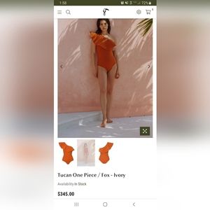 Juan De Dios Tucan One-piece in Teal/Terracotta Size L